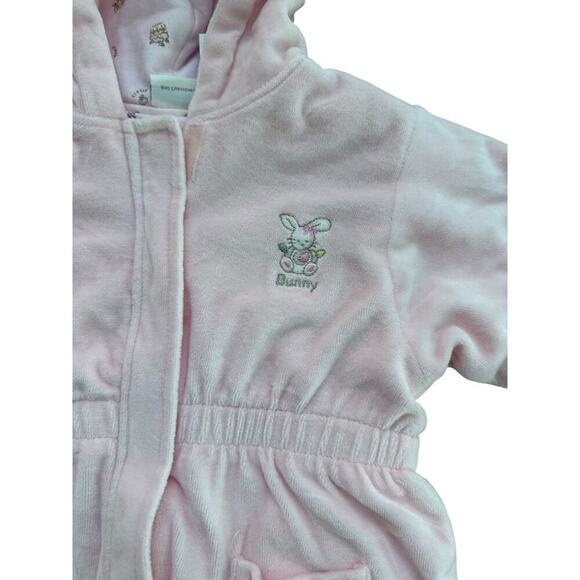 Vintage McBaby Girls Pink terry McDonalds Infant Jacket Snow Suit 6-9 Months - Picture 2 of 4